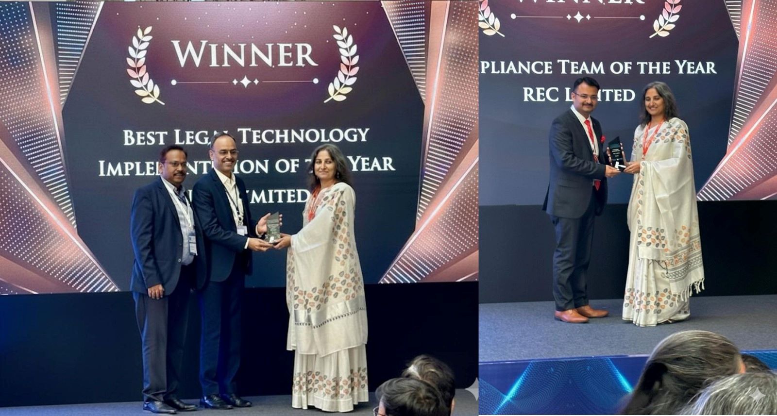 आरईसी ने फ्यूचर ऑफ लीगल एंड कंप्लायंस समिट एंड अवार्ड्स 2025 के 7वें संस्करण में अपनी चमक बिखेरी